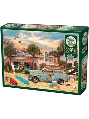 Cobble Hill 1000 Piece Puzzle Surf Shack Sample Poster Included